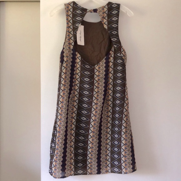 New Mini Printed Sleeveless Dress - Picture 2 of 4